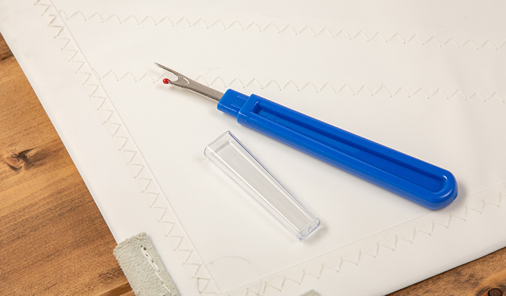 A good seam ripper makes ripping out seams very fast and easy.